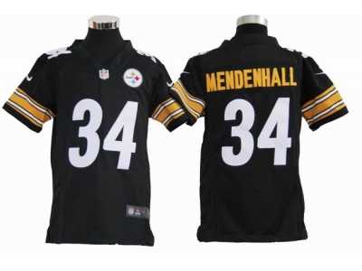 Nike Youth Pittsburgh Steelers #34 Rashard Mendenhall black Jerseys