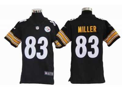 Nike Youth Pittsburgh Steelers #83 Heath Miller black Jerseys