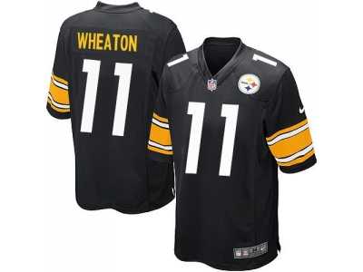 Youth Nike Pittsburgh Steelers #11 Markus Wheaton Black jerseys