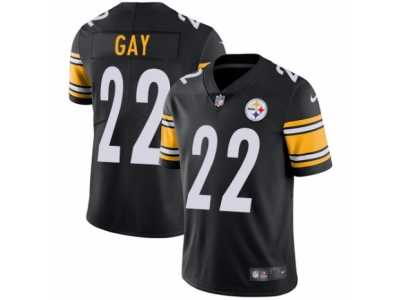 Youth Nike Pittsburgh Steelers #22 William Gay Vapor Untouchable Limited Black Team Color NFL Jersey
