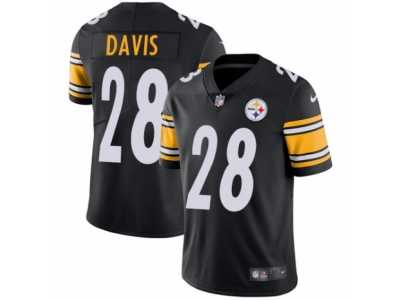 Youth Nike Pittsburgh Steelers #28 Sean Davis Vapor Untouchable Limited Black Team Color NFL Jersey