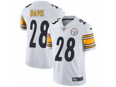 Youth Nike Pittsburgh Steelers #28 Sean Davis Vapor Untouchable Limited White NFL Jersey