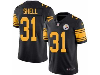 Youth Nike Pittsburgh Steelers #31 Donnie Shell Limited Black Rush NFL Jersey
