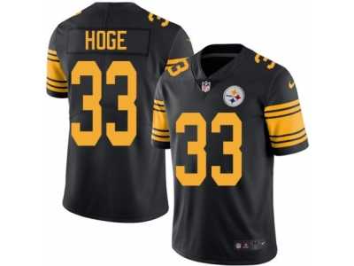 Youth Nike Pittsburgh Steelers #33 Merril Hoge Limited Black Rush NFL Jersey