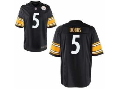 Youth Nike Pittsburgh Steelers #5 Joshua Dobbs Black Game Jerseys