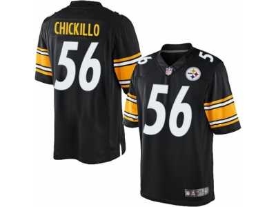 Youth Nike Pittsburgh Steelers #56 Anthony Chickillo Limited Black Team Color NFL Jersey