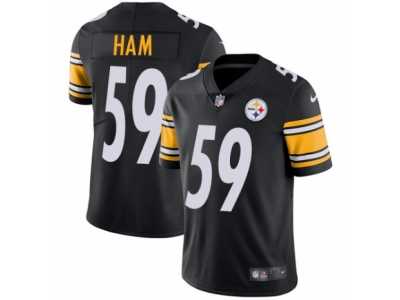 Youth Nike Pittsburgh Steelers #59 Jack Ham Vapor Untouchable Limited Black Team Color NFL Jersey