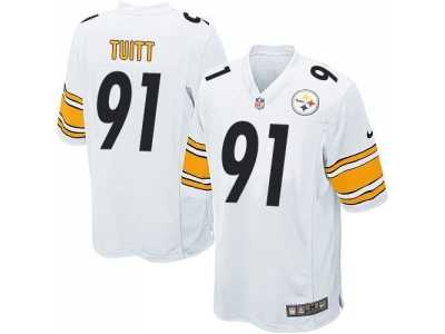 Youth Nike Pittsburgh Steelers #91 Stephon Tuitt white jerseys
