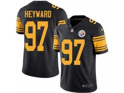 Youth Nike Pittsburgh Steelers #97 Cameron Heyward Limited Black Rush NFL Jersey