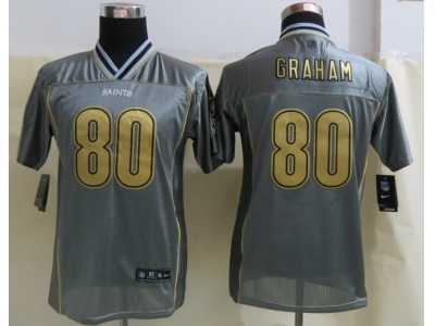 Nike Youth New Orleans Saints #80 Graham Grey Jerseys(Vapor)
