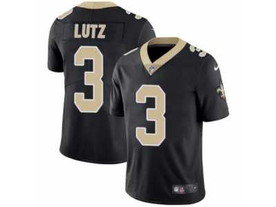 Youth Nike New Orleans Saints #3 Will Lutz Vapor Untouchable Limited Black Team Color NFL Jersey