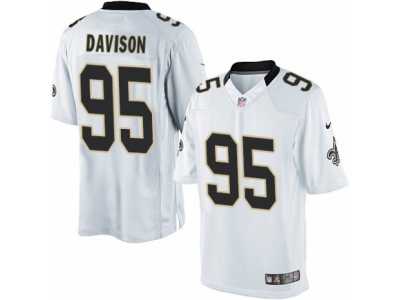 Youth Nike New Orleans Saints #95 Tyeler Davison Limited White NFL Jersey