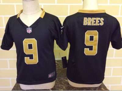 kids Nike New Orleans Saints #9 Brees black jerseys