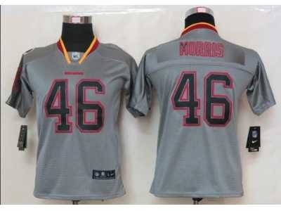 Nike Youth Washington Redskins #46 Alfred Morris grey jerseys[Elite lights out]