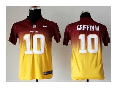 Nike Youth jerseys washington redskins #10 robert griffin iii red-yellow[Elite II drift fashion]