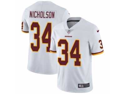 Youth Nike Washington Redskins #34 Montae Nicholson Vapor Untouchable Limited White NFL Jersey