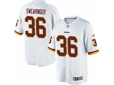 Youth Nike Washington Redskins #36 D.J. Swearinger Limited White NFL Jersey