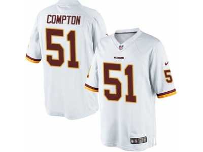 Youth Nike Washington Redskins #51 Will Compton Limited White NFL Jersey