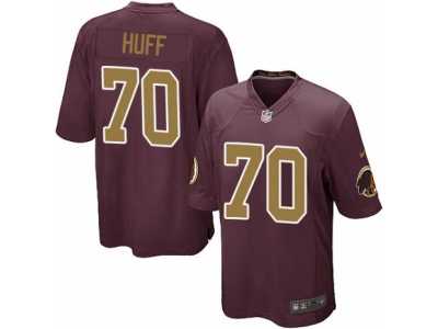 Youth Nike Washington Redskins #70 Sam Huff Game Burgundy Red Gold Number Alternate 80TH Anniversary NFL Jersey