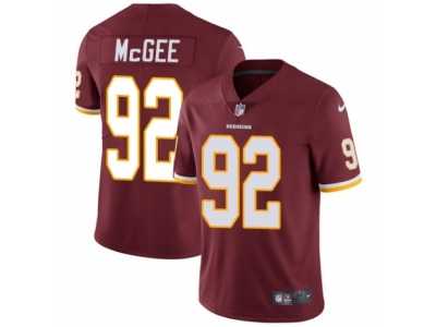 Youth Nike Washington Redskins #92 Stacy McGee Vapor Untouchable Limited Burgundy Red Team Color NFL Jersey
