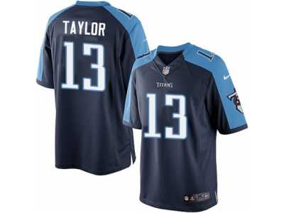 Youth Nike Tennessee Titans #13 Taywan Taylor Limited Navy Blue Alternate NFL Jersey