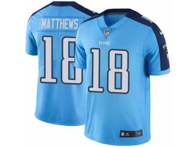 Youth Nike Tennessee Titans #18 Rishard Matthews Limited Light Blue Rush NFL Jersey