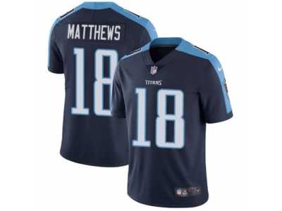 Youth Nike Tennessee Titans #18 Rishard Matthews Vapor Untouchable Limited Navy Blue Alternate NFL Jersey