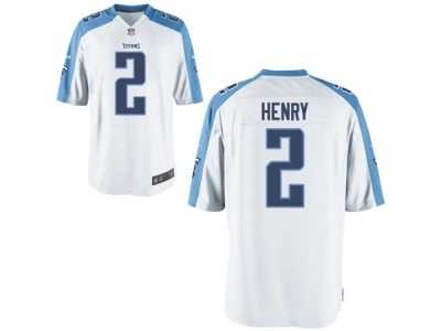 Youth Nike Tennessee Titans #2 Derrick Henry White NFL Jersey