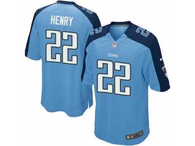 Youth Nike Tennessee Titans #22 Derrick Henry Game Light Blue Team Color NFL Jersey