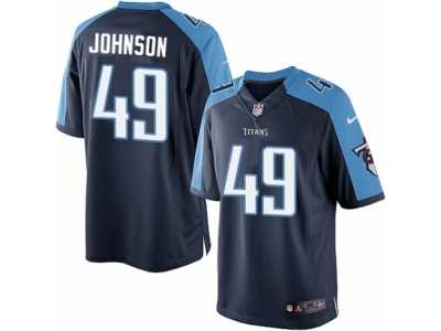 Youth Nike Tennessee Titans #49 Rashad Johnson Limited Navy Blue Alternate NFL Jersey
