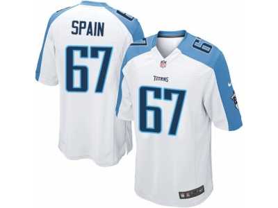 Youth Nike Tennessee Titans #67 Quinton Spain Limited White NFL Jersey