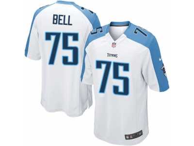 Youth Nike Tennessee Titans #75 Byron Bell Game White NFL Jersey