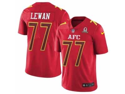Youth Nike Tennessee Titans #77 Taylor Lewan Limited Red 2017 Pro Bowl NFL Jersey