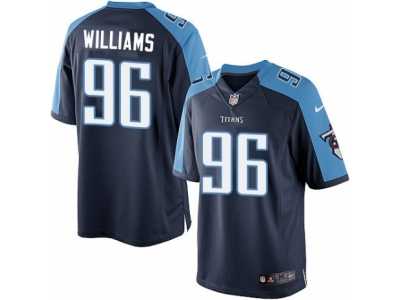 Youth Nike Tennessee Titans #96 Sylvester Williams Limited Navy Blue Alternate NFL Jersey
