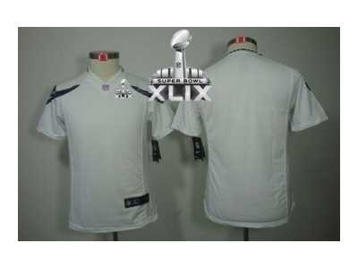 2015 Super Bowl XLIX nike youth nfl jerseys seattle seahawks blank white[nike]