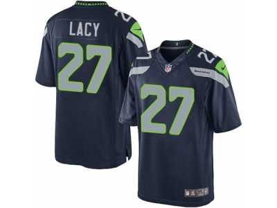 Youth Nike Seattle Seahawks #27 Eddie Lacy Limited Steel Blue Team Color NFL Jersey
