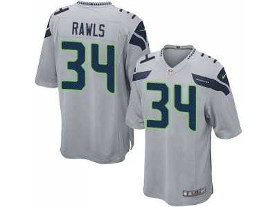 Youth Nike Seattle Seahawks #34 Thomas Rawls Grey jerseys