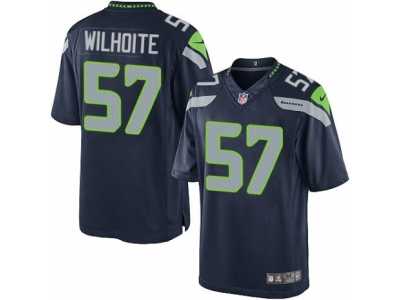 Youth Nike Seattle Seahawks #57 Michael Wilhoite Limited Steel Blue Team Color NFL Jersey