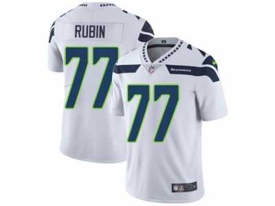 Youth Nike Seattle Seahawks #77 Ahtyba Rubin Vapor Untouchable Limited White NFL Jersey