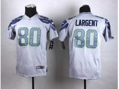 Youth Nike Seattle Seahawks #80 Steve Largent grey jerseys