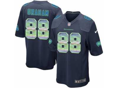 Youth Nike Seattle Seahawks #88 Jimmy Graham Limited Navy Blue Strobe NFL Jersey