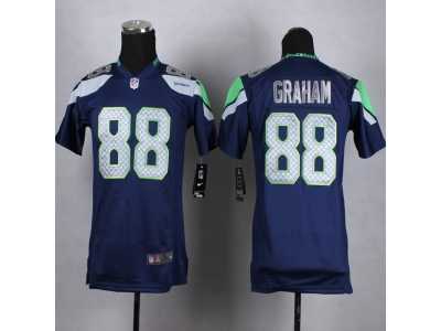 Youth Nike Seattle Seahawks #88 Jimmy Graham blue jerseys