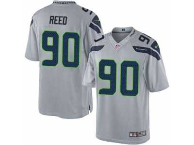 Youth Nike Seattle Seahawks #90 Jarran Reed Limited Grey Alternate NFL Jersey