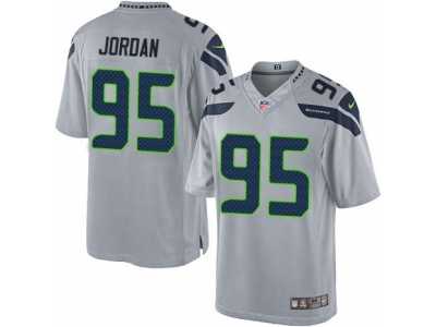Youth Nike Seattle Seahawks #95 Dion Jordan Limited Grey Alternate NFL Jersey