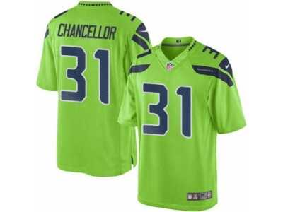 Youth Seattle Seahawks #31 Kam Chancellor Green Color Rush Limited Jersey