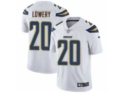 Youth Nike Los Angeles Chargers #20 Dwight Lowery Vapor Untouchable Limited White NFL Jersey