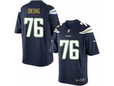Youth Nike Los Angeles Chargers #76 Russell Okung Limited Navy Blue Team Color NFL Jersey