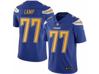Youth Nike Los Angeles Chargers #77 Forrest Lamp Limited Electric Blue Rush NFL Jersey
