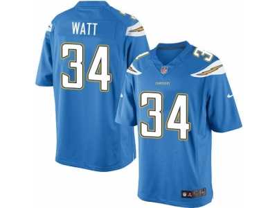Youth Nike San Diego Chargers #34 Derek Watt Limited Electric Blue Alternate NFL Jersey