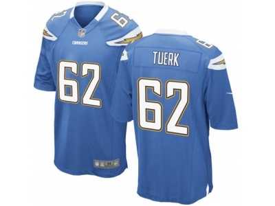 Youth Nike San Diego Chargers #62 Max Tuerk Electric Blue Alternate NFL Jersey